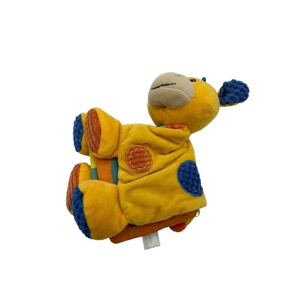 Spark Create Imagine Giraffe Plush Soft Book Rattle Lovey Crinkle - Picture 6 of 7